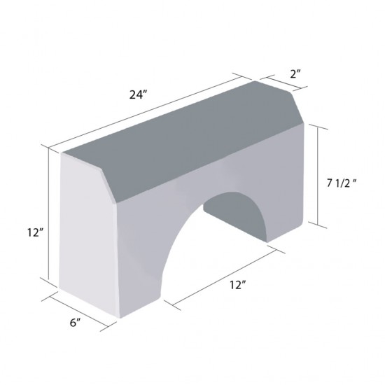 Precast Concrete Road Kerb With Drainage Outlet 24'' (L) x 6'' (W) x 12'' (H) Precast Concrete Road Kerb With Drainage Outlet 24'' (L) x 6'' (W) x 12'' (H)