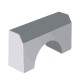 Precast Concrete Road Kerb With Drainage Outlet 24'' (L) x 6'' (W) x 12'' (H) Precast Concrete Road Kerb With Drainage Outlet 24'' (L) x 6'' (W) x 12'' (H)