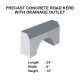 Precast Concrete Road Kerb With Drainage Outlet 24'' (L) x 6'' (W) x 12'' (H) Precast Concrete Road Kerb With Drainage Outlet 24'' (L) x 6'' (W) x 12'' (H)