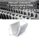 Precast Concrete V Block Drain 18'' (W) x 18'' (H) x 24'' (L) x 2.5'' (T) - Thin Precast Concrete V Block Drain 18'' (W) x 18'' (H) x 24'' (L) x 2.5'' (T) - Thin