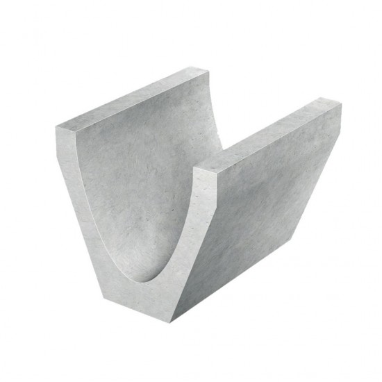 Precast Concrete V Block Drain 18'' (W) x 18'' (H) x 24'' (L) x 2.5'' (T) - Thin Precast Concrete V Block Drain 18'' (W) x 18'' (H) x 24'' (L) x 2.5'' (T) - Thin