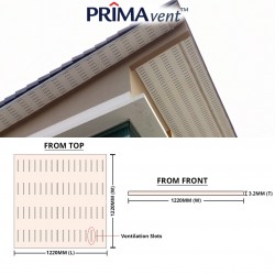 Saint-Gobain Prima Vent Slotted Eaves Lining 3.2MM (T) x 1220MM 4' (W) x 1220MM 4' (L) Saint-Gobain Prima Vent Slotted Eaves Lining 3.2MM (T) x 1220MM 4' (W) x 1220MM 4' (L)