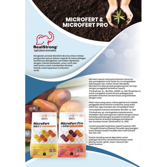 Real Strong Microfert Pro Bio-Activated Compost Fertilizer 25KG 