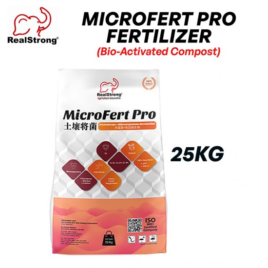 Real Strong Microfert Pro Bio-Activated Compost Fertilizer 25KG 