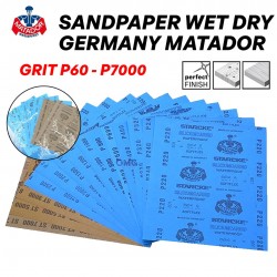 1PC Germany Matador Grit Size P60-P7000 High Quality Abrasive Paper (Silicone Carbide) Waterproof Sandpaper Sheet