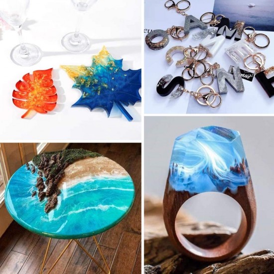 Home Store HL310 Epoxy Resin Colourless Transparent River Table Casting 1KG (A Resin: 750G + B Hardener: 250G)