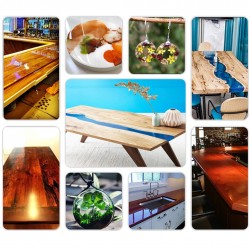 Home Store HL310 Epoxy Resin Colourless Transparent River Table Casting 1KG (A Resin: 750G + B Hardener: 250G)