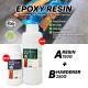 Home Store HL310 Epoxy Resin Colourless Transparent River Table Casting 1KG (A Resin: 750G + B Hardener: 250G)