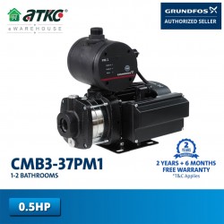 Grundfos CMB3-37PM1 Automatic Home Pressure Booster Water Pump 0.5HP 