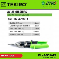 Tekiro PL-AS1449 Aviation Snips 10''