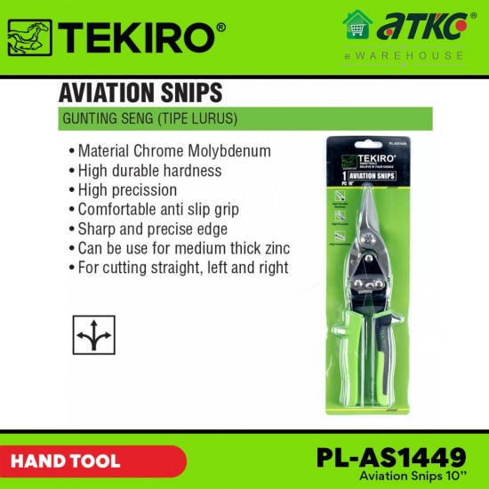 Tekiro PL-AS1449 Aviation Snips 10'' Tekiro PL-AS1449 Aviation Snips 10''