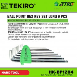 Tekiro HK-BP1204 Ball Point Hex Key Long Set (9PCS)