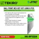Tekiro HK-BP1204 Ball Point Hex Key Long Set (9PCS) Tekiro HK-BP1204 Ball Point Hex Key Long Set (9PCS)
