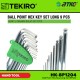 Tekiro HK-BP1204 Ball Point Hex Key Long Set (9PCS) Tekiro HK-BP1204 Ball Point Hex Key Long Set (9PCS)