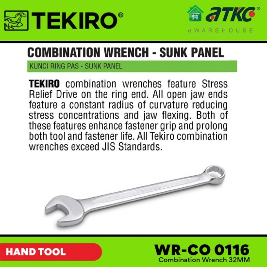 Tekiro Combination Wrench 6MM - 32MM