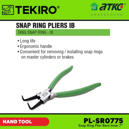 Tekiro PL-SR0775 Snap Ring Plier Bent Inner 7''