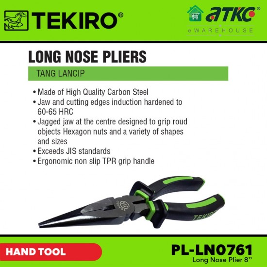 Tekiro PL-LN0761 Long Nose Plier 8'' Tekiro PL-LN0761 Long Nose Plier 8''