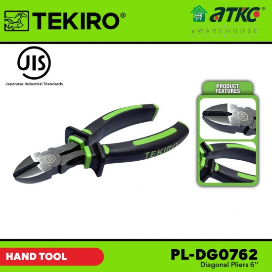 Tekiro PL-DG0762 Diagonal Pliers 6'' Tekiro PL-DG0762 Diagonal Pliers 6''