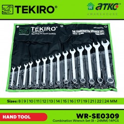Tekiro WR-SE0309 Combination Wrench Set (8-24MM) 14PCS