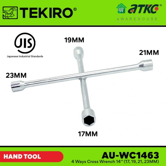 Tekiro AU-WC1463 4 Ways Cross Wrench 14'' (17, 19, 21, 23MM)