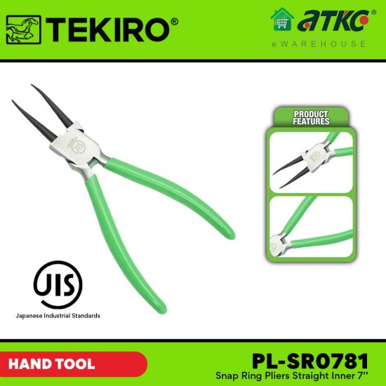 Tekiro PL-SR0781 Snap Ring Pliers Straight Inner 7''