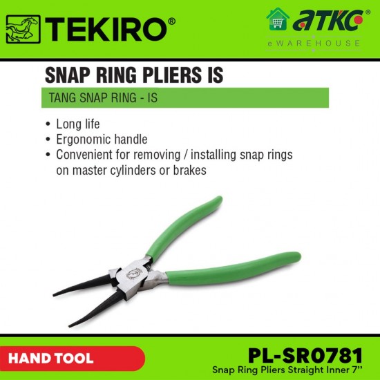 Tekiro PL-SR0781 Snap Ring Pliers Straight Inner 7''