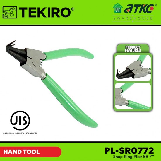 Tekiro PL-SR0772 Snap Ring Pliers EB 7''