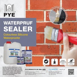 PYE Waterpruf Sealer Colorless Silicone Waterproofer 1L PYE Waterpruf Sealer Colorless Silicone Waterproofer 1L