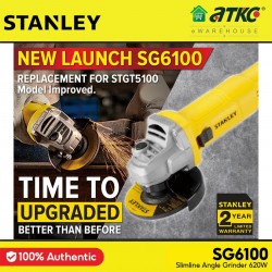 Stanley SG6100 Slimline Angle Grinder 100MM (4'') 620W Stanley SG6100 Slimline Angle Grinder 100MM (4'') 620W
