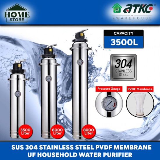 Home Store SUS304 Stainless Steel PVDF Membrane UF Household Water Purifier Water Filter 3500L