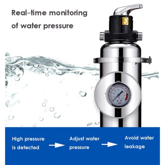 Home Store SUS304 Stainless Steel PVDF Membrane UF Household Water Purifier Water Filter 3500L