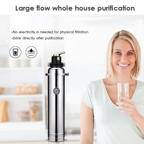 Home Store SUS304 Stainless Steel PVDF Membrane UF Household Water Purifier Water Filter 8000L