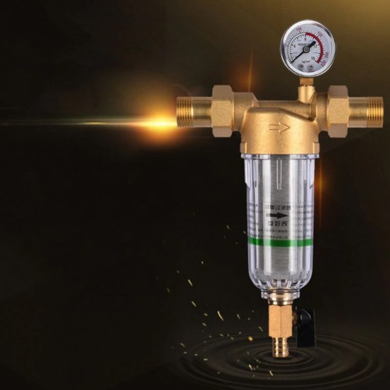 Home Store Brass Pre-Treatment System Water Pre-Filter 1/2", 3/4", 1"
