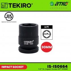 Tekiro IS-IS0664 1/2'' Dr. Impact Socket 6PT 30MM  