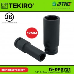 Tekiro IS-DP0721 1/2'' Deep Impact Socket 6PT 12MM