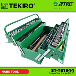 Tekiro ST-TB1944 3-Layer Tool Box Set 72PCS