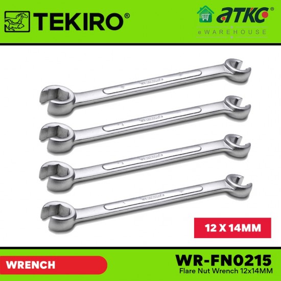 Tekiro WR-FN0215 Flare Nut Wrench 12x14MM (1PC) Tekiro WR-FN0215 Flare Nut Wrench 12x14MM (1PC)