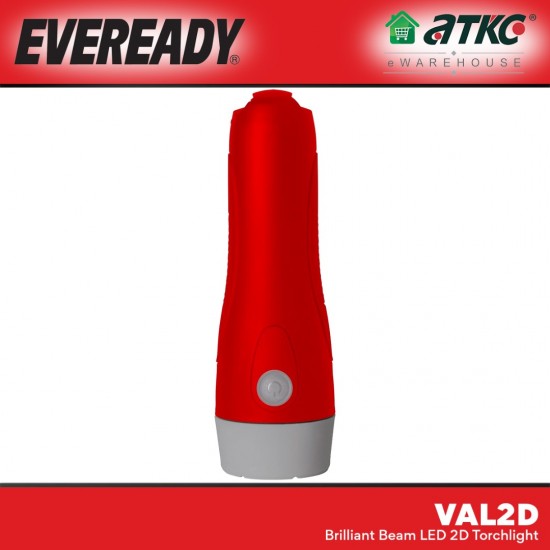 Eveready VAL2D Brilliant Beam LED Torchlight 65 Lumens C/W 2x D Batteries Eveready VAL2D Brilliant Beam LED Torchlight 65 Lumens C/W 2x D Batteries
