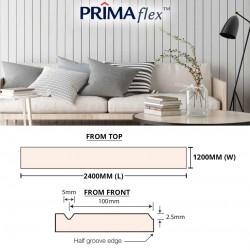 Saint-Gobain Prima Flex Groove 7.5MM (T) x 1200MM (W) x 2400MM (L) Saint-Gobain Prima Flex Groove 7.5MM (T) x 1200MM (W) x 2400MM (L)