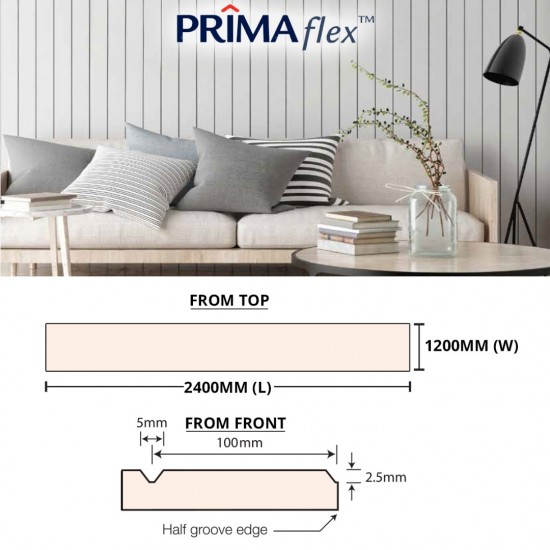 Saint-Gobain Prima Flex Groove 7.5MM (T) x 1200MM (W) x 2400MM (L) Saint-Gobain Prima Flex Groove 7.5MM (T) x 1200MM (W) x 2400MM (L)
