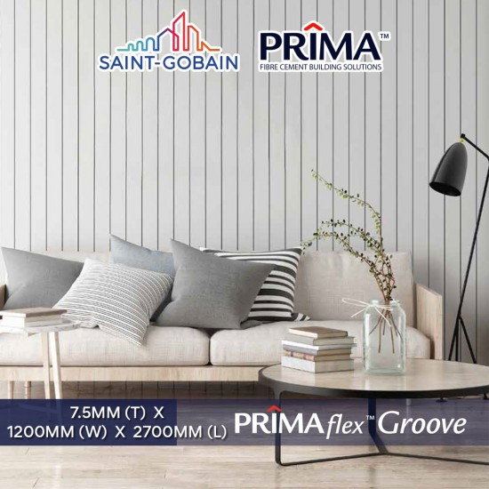 Saint-Gobain Prima Flex Groove 7.5MM (T) x 1200MM (W) x 2700MM (L) Saint-Gobain Prima Flex Groove 7.5MM (T) x 1200MM (W) x 2700MM (L)