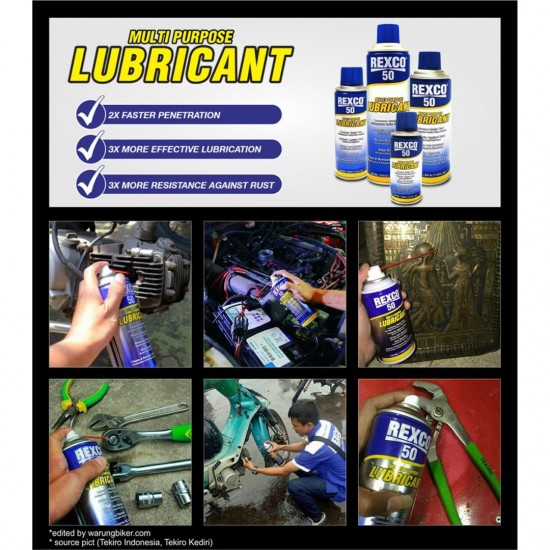 Rexco 50 Multipurpose Lubricant 350ML / 500ML Rexco 50 Multipurpose Lubricant 350ML / 500ML