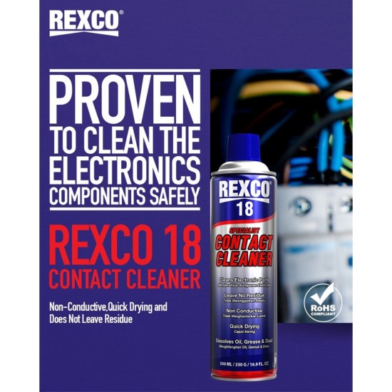 Rexco 18 Specialist Contact Cleaner 500ML