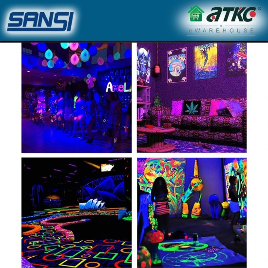 SANSI 70W LED Flood Light Bluelight UVA (Ultraviolet A) For Party, Stage Lighting, Aquarium, Body Paint, Fluorescent Poster SANSI 70W LED Flood Light Bluelight UVA (Ultraviolet A) For Party, Stage Lighting, Aquarium, Body Paint, Fluorescent Poster