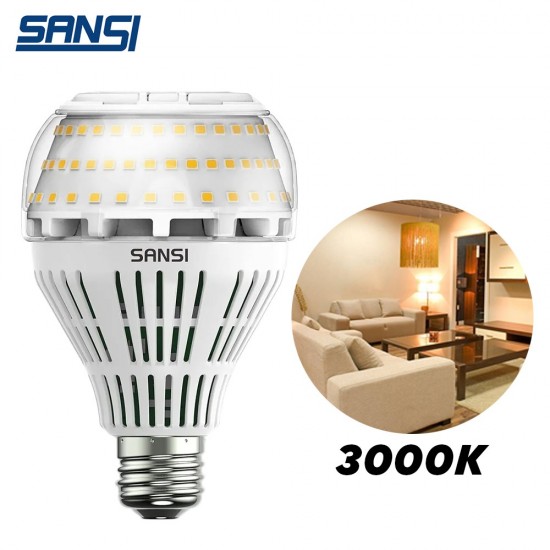 Sansi 27W LED Light Bulb E27 4000 Lumens For Living Room, Kitchen, Bathroom, Garage, Warehouse, Basement 3000K/5000K