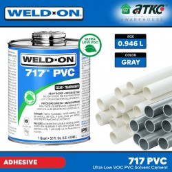 Weld-On 717 Ultra Low VOC PVC Solvent Cement 0.946L Weld-On 717 Ultra Low VOC PVC Solvent Cement 0.946L