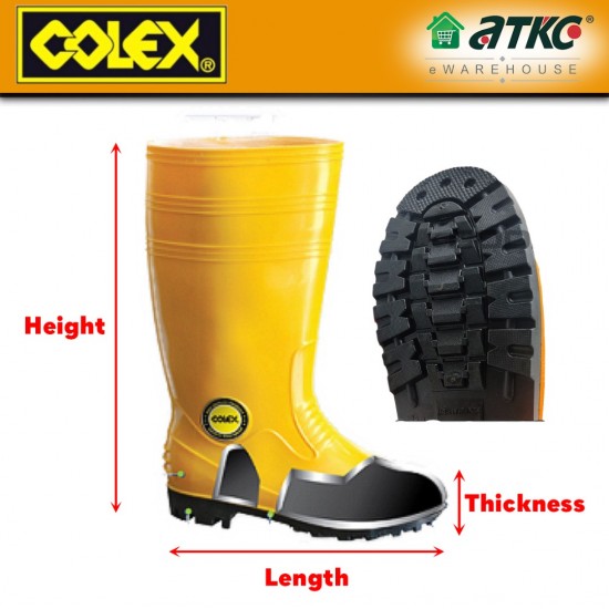 Colex RSY-9900 Safety Shoes Gumboot Rubber Shoes Steel Toe Colex RSY-9900 Safety Shoes Gumboot Rubber Shoes Steel Toe