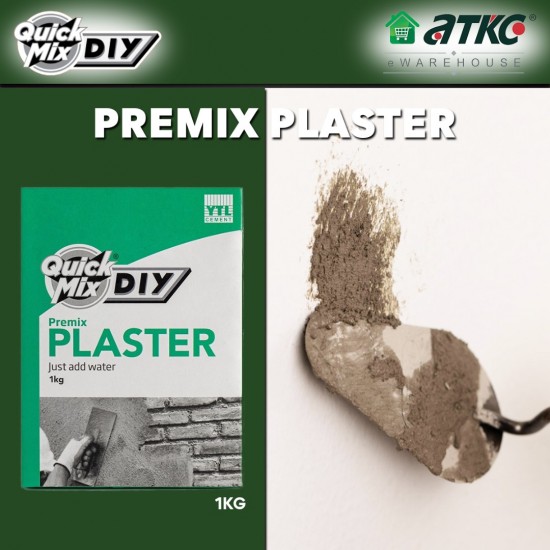 YTL QuickMix DIY Premix Plaster 1KG (Grey) YTL QuickMix DIY Premix Plaster 1KG (Grey)