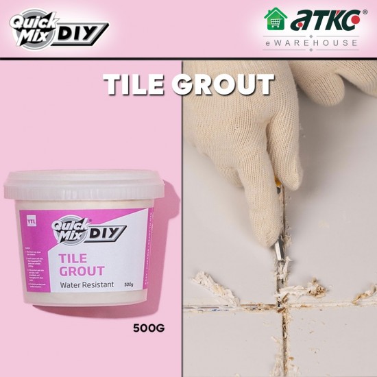 YTL QuickMix DIY Tile Grout 500G (White Grey) YTL QuickMix DIY Tile Grout 500G (White Grey)