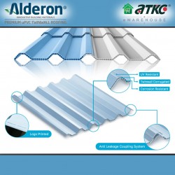 Alderon ID 860 Premium Vinyl Composite Twinwall Corrugated Roofing 10MM (T) x 860MM (W) x 11900MM (L) Alderon ID 860 Premium Vinyl Composite Twinwall Corrugated Roofing 10MM (T) x 860MM (W) x 11900MM (L)